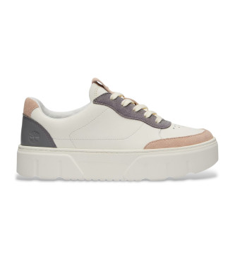 Timberland Baskets Laurel Court  lacets en cuir blanc