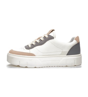 Timberland Baskets Laurel Court  lacets en cuir blanc