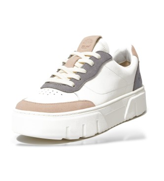 Timberland Baskets Laurel Court  lacets en cuir blanc