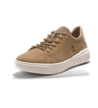 Timberland Seneca Bay brown leather slippers