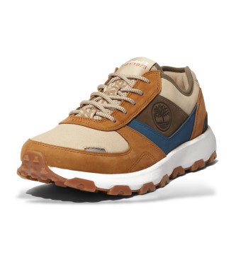 Timberland Winsor Park brune ldersko med snrebnd og lav top