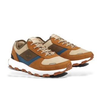 Timberland Winsor Park brune ldersko med snrebnd og lav top