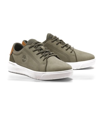 Timberland Seneca Bay green leather lace-up trainers