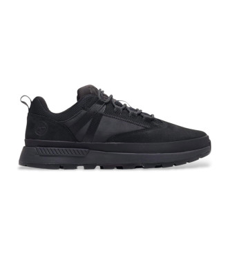 Timberland Tnis de couro com cordes preto