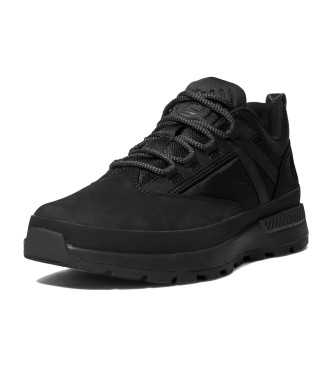 Timberland Tnis de couro com cordes preto
