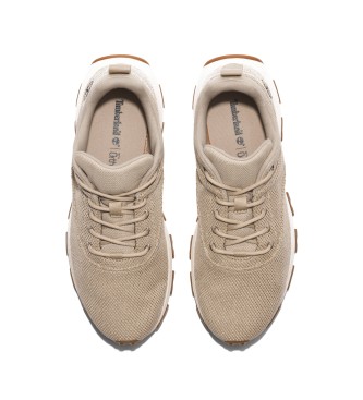 Timberland Winsor Park beige lace-up low top trainers