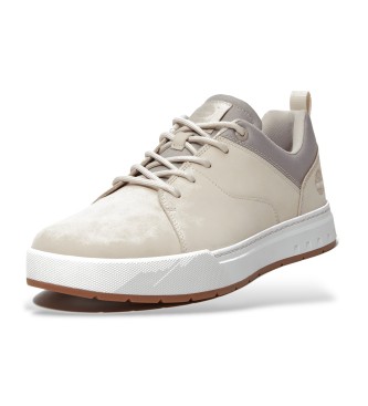 Timberland Baskets basses  lacets en cuir beige Maple Grove