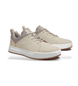 Timberland Maple Grove beige lderskor med snrning och lg topp