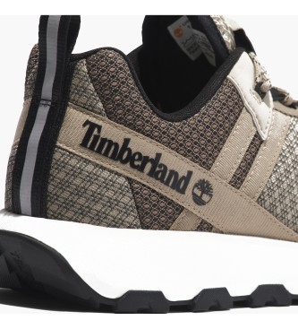 Timberland Niskie skórzane sznurowane buty treningowe Winsor Trail w kolorze brązowym