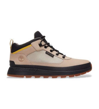 Timberland Zapatillas de piel con cordones Field Trekker beige