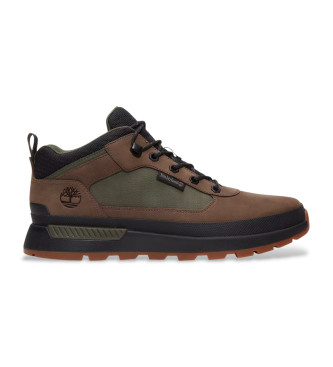 Timberland Baskets  lacets en cuir Field Trekker marron, vert