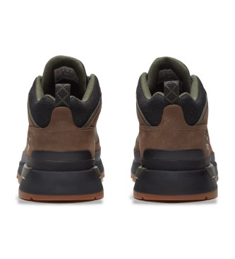 Timberland Field Trekker Sneakers in pelle con lacci Marrone, Verde