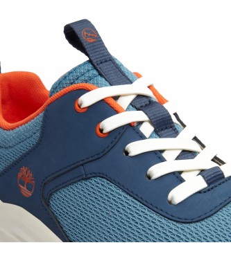 Timberland Tnis de couro com atacadores Motion Access de cano baixo, azul