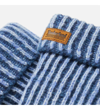 Timberland Blue checkered marbled mittens