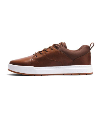 Timberland Baskets basses en cuir  lacets Maple Grove, marron