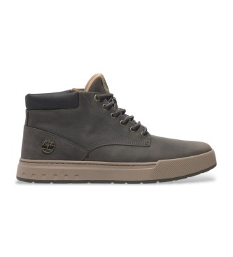 Timberland Sapatilhas de couro Maple Grove cinzentas, com atacadores, de cano mdio  