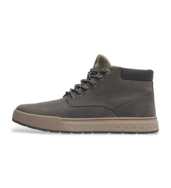 Timberland Sapatilhas de couro Maple Grove cinzentas, com atacadores, de cano mdio  