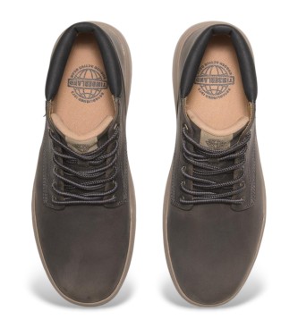 Timberland Sapatilhas de couro Maple Grove cinzentas, com atacadores, de cano mdio  