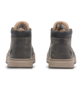 Timberland Sapatilhas de couro Maple Grove cinzentas, com atacadores, de cano mdio  