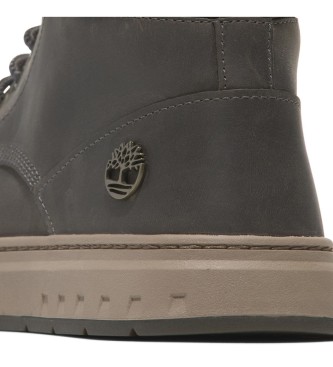 Timberland Sapatilhas de couro Maple Grove cinzentas, com atacadores, de cano mdio  