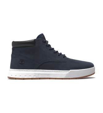 Timberland Maple Grove navy mid-top lace-up leather trainers