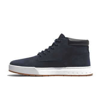 Timberland Maple Grove navy mid-top lace-up leather trainers