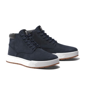 Timberland Maple Grove navy mid-top lace-up leather trainers