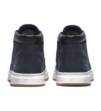 Timberland Maple Grove navy mid-top lace-up leather trainers