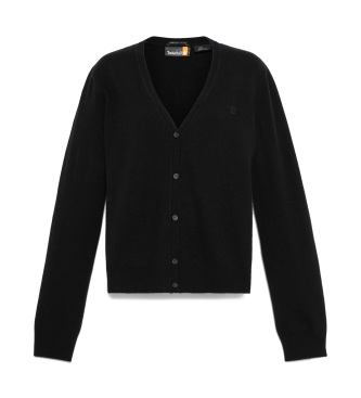 Timberland Cardigan in lana merino nera