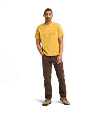 Timberland T-shirt  poche poitrine Merrymack River jaune