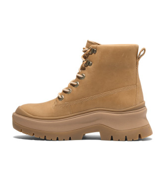 Timberland Stivaletti alla caviglia in pelle marrone con lacci medi