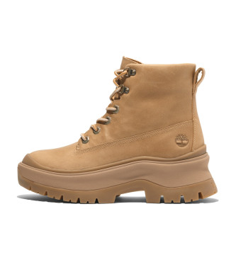 Timberland Stivaletti alla caviglia in pelle marrone con lacci medi
