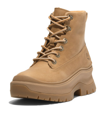 Timberland Stivaletti alla caviglia in pelle marrone con lacci medi