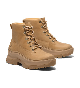 Timberland Stivaletti alla caviglia in pelle marrone con lacci medi