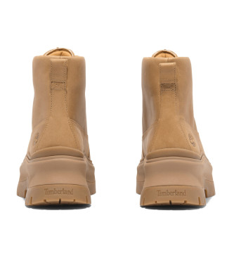 Timberland Stivaletti alla caviglia in pelle marrone con lacci medi