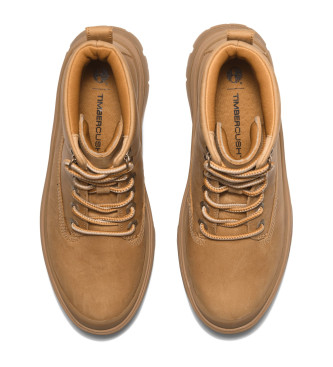Timberland Stivaletti alla caviglia in pelle marrone con lacci medi