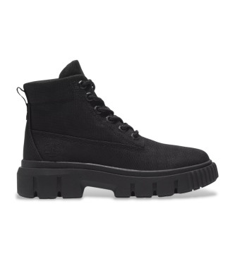 Timberland Botas de cano mdio com atacadores Greyfield preto