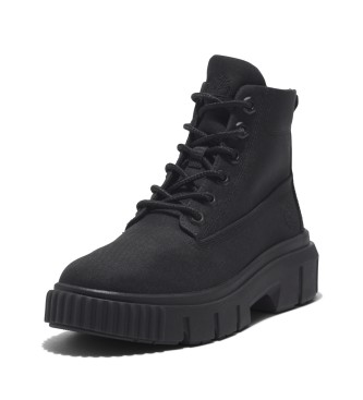 Timberland Botas de cano mdio com atacadores Greyfield preto