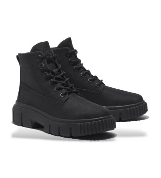 Timberland Botas de cano mdio com atacadores Greyfield preto