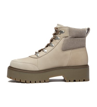 Timberland Stone Street plateaustvler i beige lder