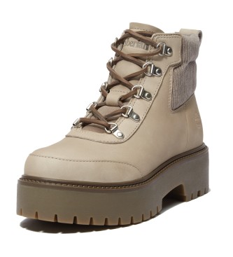 Timberland Stone Street plateaustvler i beige lder