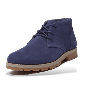 Timberland Bottes mi-mollets en cuir  lacets Britton Square bleu