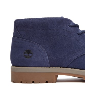 Timberland Bottes mi-mollets en cuir  lacets Britton Square bleu