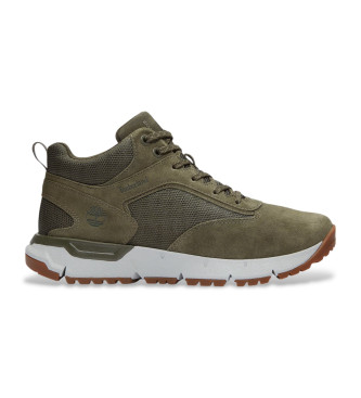 Timberland Sneakers in pelle a met polpaccio con lacci Voyager Park in verde