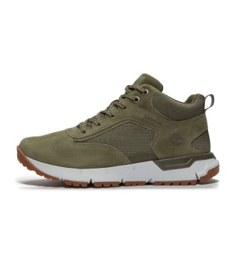 Timberland Sneakers in pelle a met polpaccio con lacci Voyager Park in verde