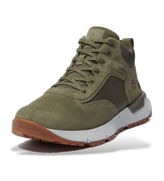 Timberland Voyager Park grn Mid-Top Schnrschuhe aus Leder