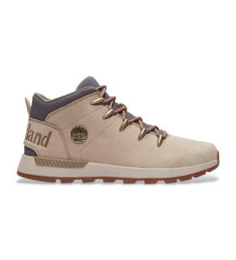 Timberland Sprint Trekker beige snrning mid-top lderskor