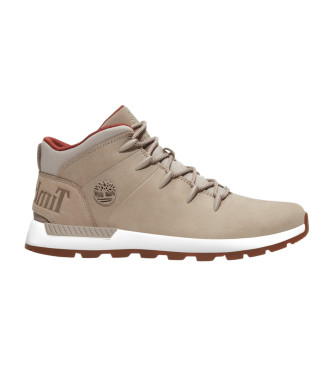 Timberland Botas Sprint Trekker bege em pele de cano mdio 