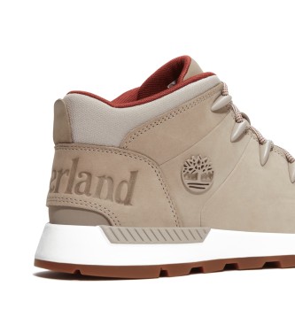 Timberland Stivali Sprint Trekker in pelle beige a met polpaccio 