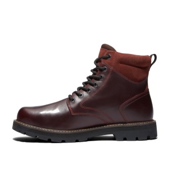 Timberland Britton Road vodoodporni usnjeni škornji bordo barve